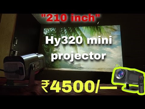 HY320 Mini Projector Review 2026 🔥 4K Support | 300 Inch Screen | Budget King Ya Waste? 😳