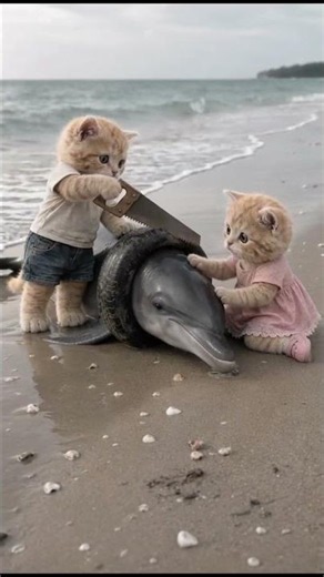 🐬 They Saved a Dying Dolphin… What Happened Next Will Make You Cry 😭💙 #dolphinrescue CuteCats
