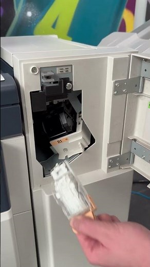 How to replace the Staple Cartridge on the Xerox VersaLink C7100? #howto #staple #printer #shorts