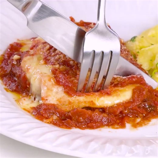 Filé à parmegiana (sem fritura!) | Sal de Flor