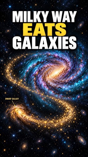 The Milky Way Eats Galaxies! #Shorts #Space #MilkyWay #Astronomy #Science