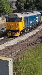 1968 Built Class 50 Number 50049 Tackling the Worth Valley Uphill Gradient