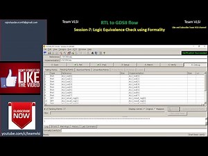 Logic Equivalence Check | Synopsys Formality Tutorial | RTL-to-GDSII flow | LEC Check