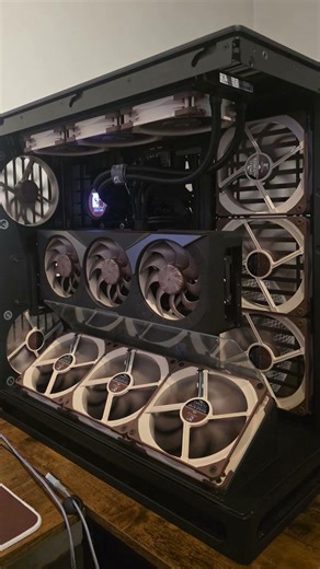 HAVNxNOCTUA 5080 NOCTUA 7800X3D BOITIER HAVN HS 420 VGPU. #pcbuild #gaming #nvidia #PC #setup