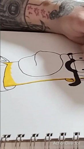 Creating Homer Simpson + Quote #thesimpsons #fanart #homersimpson