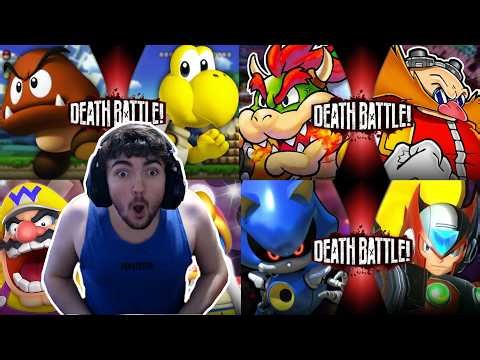 I WATCHED MORE SONIC/MARIO CHARCTER DEATH BATTLES! (Bowser Vs Eggman and MORE!)