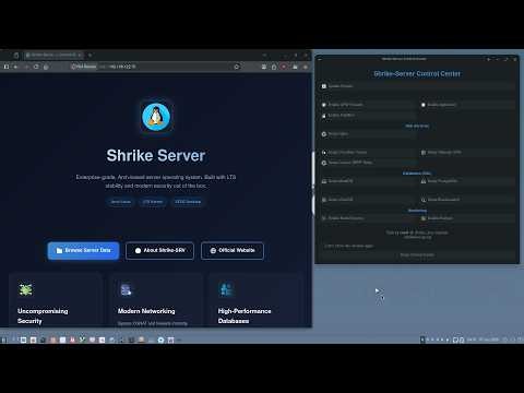 Shrike-SRV ISO. We Added AppArmor, Grafana, Fail2ban, Influxdb, prometheus-node-exporter, Tailscale.