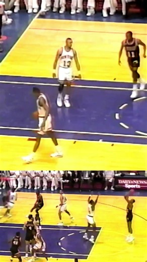 NBA Classic 587 | Tellis Frank Knocks Down a 20 Footer over Charles Oakley | MIA @ NY - 2/5/90