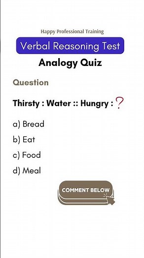 Verbal Analogy Quiz | Practice Question 14 | Verbal Ability #reasoning