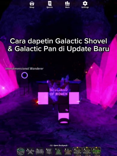 Cara Dapatkan Galactic Shovel & Pan di Roblox