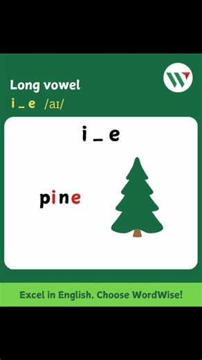 Long vowel 》 i_e #learning_english #phonics #learnontiktok #kids