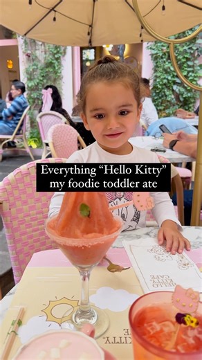 Everything we ate at Hello Kitty’s Chateau Café 💕In our last trip to Mexico City, I brought my little foodie to experience this place that is perfect for kids of all ages (including mine 😂). All the dishes and desserts they have are so adorable that we decided to order a bunch of things to try. I love that she tries everything fearlessly and has an open mind to taste new things. Anyway, I highly recommend this place to anyone visiting Mexico City. We had a very happy and cute afternoon there. 