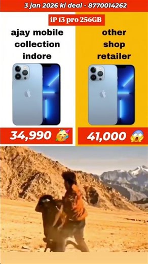 🔥Apple iPhone 13 pro 5G 🥳👇Storage 256GBBattery helth 84%🔋Just ₹34,990 only fix 🙏