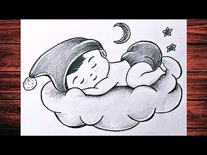 Como dibujar un bebe/ Dibujo sencillo y facil paso a paso/ Dibujos a lapiz para principiantes