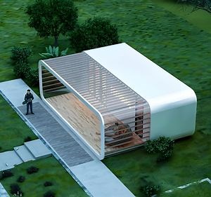 [Hot Item] Galvanized Steel Frame Structure Broken Bridge Aluminum Portable Mobile Modular Prefab Cabin Pod Apple House Home