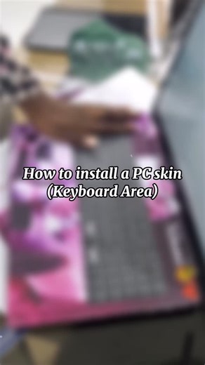 YOUR PC SKN on Instagram: "How to install a PC Skin (keyboard Area) Get your best and reliable PC skin Follow for more information #explorepage #instareel #pcskin #viralreels"