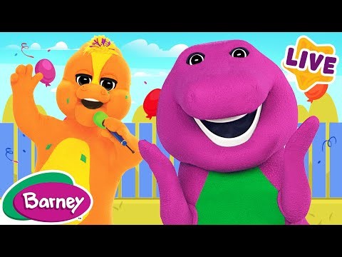 🔴 Barney Nursery Rhymes & Kids Songs LIVE 🎶 Old MacDonald, Wheels On The Bus, London Bridge & More !