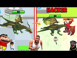 SHINCHAN MAKE DRAGON MACHINE & UPGRADE TO GOD LEVEL WITH FRANKLIN AND CHOP | DREAM SQUAD
