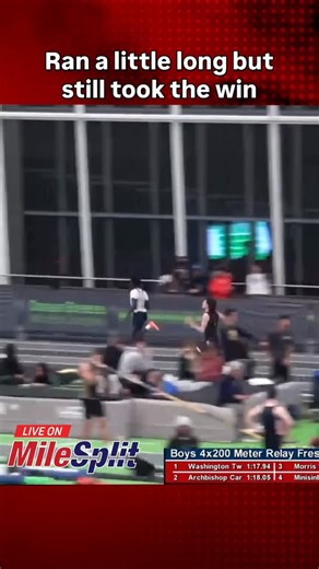 MileSplit on Instagram: "Made it a little harder for himself but at least it didn’t cost the team."