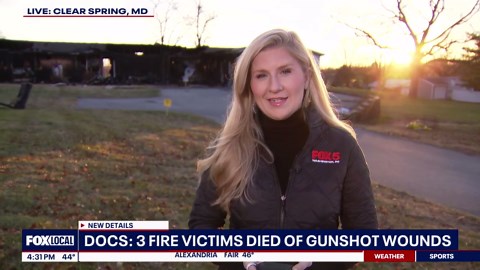 3 victims in MD house fire were shot before blaze: autopsy report