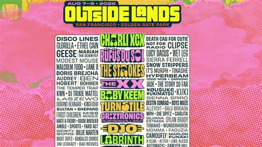 Outside Lands 2026 lineup announced