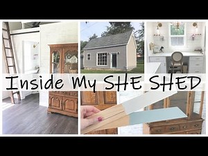 INSIDE MY SHE SHED: Finishing Touches! TINY HOUSE