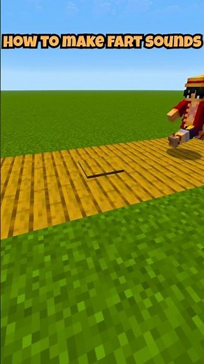 how to make fart sounds in minecraft! #minecraft #minecraftshorts