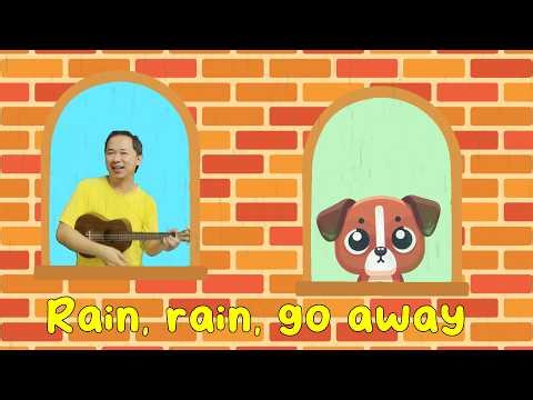 Rain Rain Go Away 🌧️ Animal Sounds Song | Puppy, Kitten, Birdie & Hamster | Kidzstation Nursery