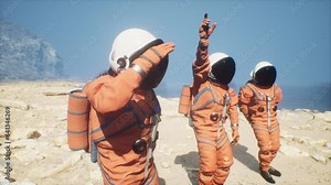 Astronauts find themselves utterly captivated as they explore the enigmatic landscapes of an alien planet. The surreal beauty of this uncharted world, with its ethereal vistas, exotic flora.