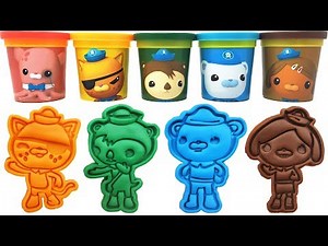 Play-Doh Molds&Toys The Octonauts Barnacles Dashi Dog Kwazii Kitten Shellington Sea Otter