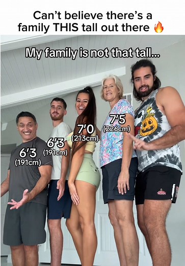 ¿Es esta la familia más alta del mundo?