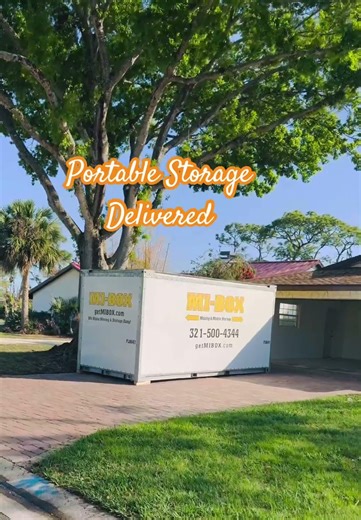 Stop stressing over timelines. Rent a MI-BOX & pack at your own pace. #portablestorage