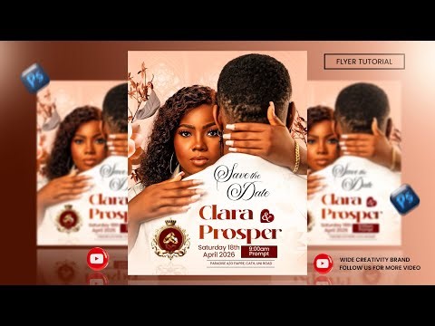 How to Design a Wedding Invitation Flyer Using Photoshop | Professional Tutorial