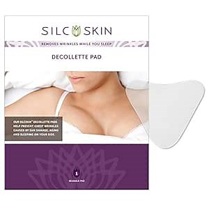 Silc Skin Decollette Pad Medical Grade Chest Wrinkle Patches For Sleep Lines And Sun Damage, Reusable Silicone Chest Pad, Holiday Beauty Gift For Women, 30 Day Supply