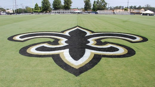 Fleur-De-Lis Logo Goes on the Practice Field