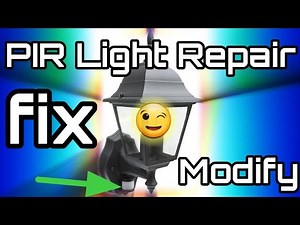 PIR motion security light repair and modify