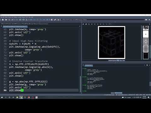 Python#6 Frequency Domain Filter: Ideal Low and High Pass Filter in Python