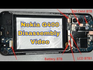 Nokia G400 Disassembly Video