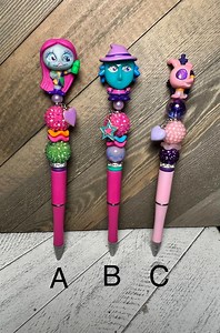 Neon Character Beaded Pen, Novelty Teacher Gift - Etsy
