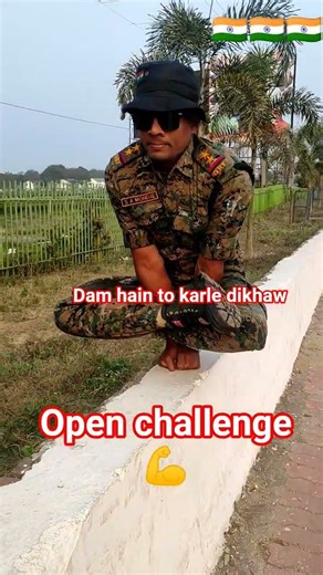 Today's best challenge by me #challenge #army #fouji #trending #armylover