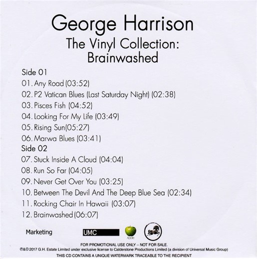 George Harrison - The Vinyl Collection: Brainwashed