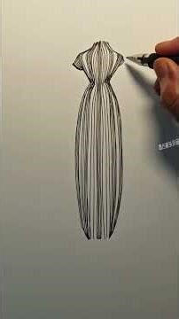 Fun and Simple Line Drawings~Draw a Beautiful Girl in Blue Cheongsam with Toilet Paper!