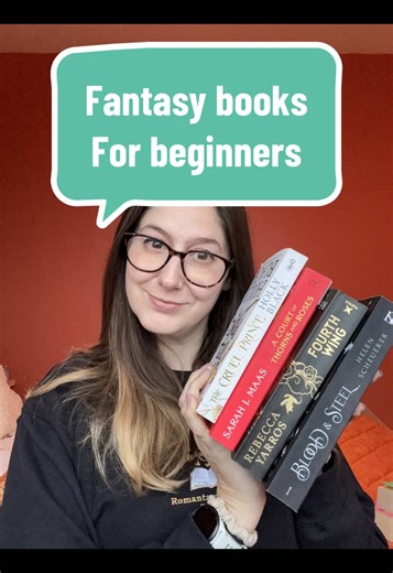 Here are my top 4 fantasy and romantasy book recommendations for beginners!! #creatorsearchinsights #bookish #booktok #read #fantasy