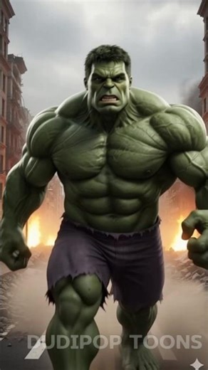 HULK vs GIANT GORILLA 🔥 Epic Roar & Fight | Cinematic AI Animation #hulk #shorts