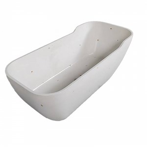 [Hot Item] Colorful Freestanding Cultured Marble/Quartz Bahtroom Bathtubs for Hotels and Homes