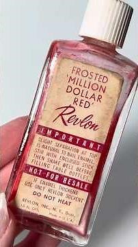 Let’s Swatch a Vintage 1950s Revlon Frosted Million Dollar Red Nail Polish