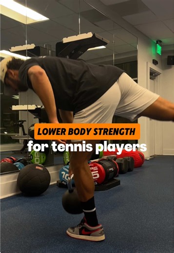 It might surprise you, but… tennis is rarely played with two feet on the ground. You’re almost always pushing off one leg (think landing after a serve or reaching for a wide ball) If you can’t generate force off one leg while staying balanced and controlled, you’re leaving power on the table These are simple, effective exercises you can do anywhere that will get you stronger and faster at any level. • Single leg RDL ~ for balance and hamstring strength • Split squat ~ for leg (quad) strength • S