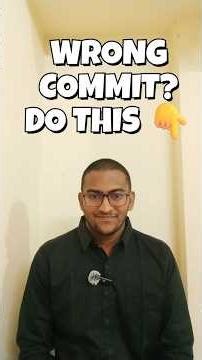 Committed by Mistake? Undo Git Commit SAFELY! #codingtips #git