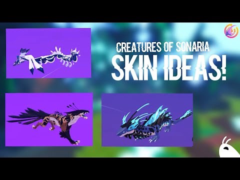 Creatures of Sonaria Skin Ideas! | Auraron, Saikarie, Ura, Yggdragstyx, Verklixin, and Aolenus!