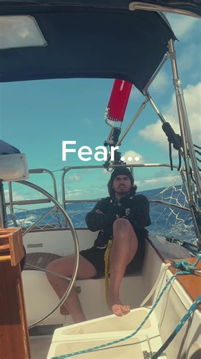 Fear only feels permanent when you keep your back turned to it. #sailing #fyp #dream